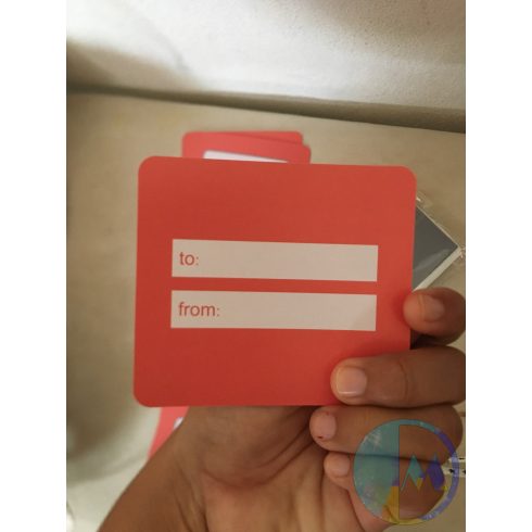 "Kaparj le" feliratú, piros színű DIY kaparós kupon