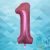 Többféle színben rendelhető hatalmas, 1 méteres fólia lufi, 1-es szám