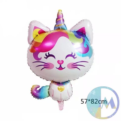 6 darabos 1-es éves cicás, unikornisos fólia lufi válogatás