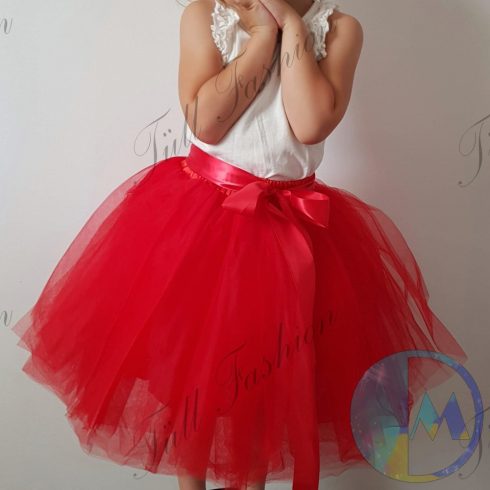 Tulipán formájú 7 rétegű kislány tüll szoknya több színben