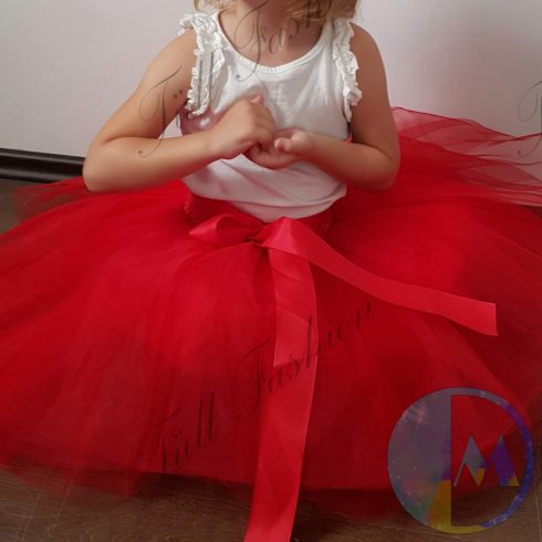 Tulipán formájú 7 rétegű kislány tüll szoknya több színben
