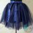 7 rétegű tengerészkék színű tüll szoknya