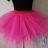 Tépett fazonú pink színű tütü, tüll szoknya