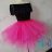 Tépett fazonú pink színű tütü, tüll szoknya