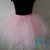 Tépett fazonú rózsaszín színű tütü, tüll szoknya