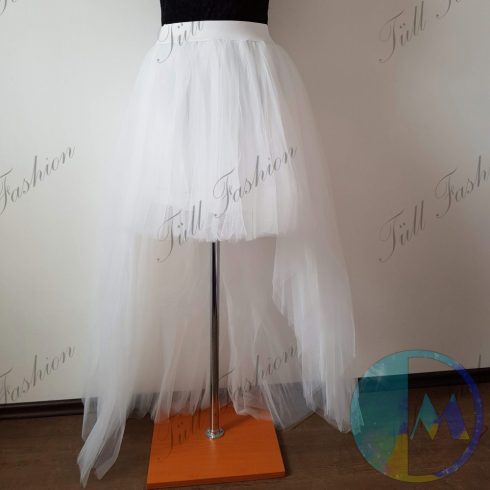 Fehér high- low szoknya