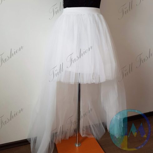 Fehér high- low szoknya