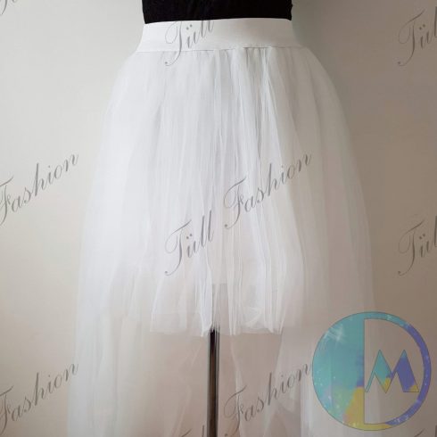 Fehér high- low szoknya